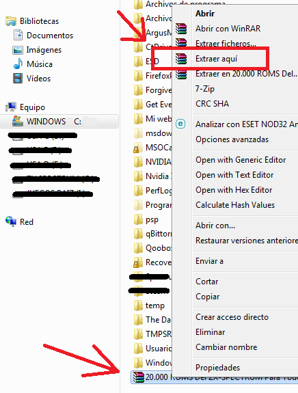 Carpeta C:\Spectrum ( Movida o Copiada ) a la raíz de C:\ Configuracion 3